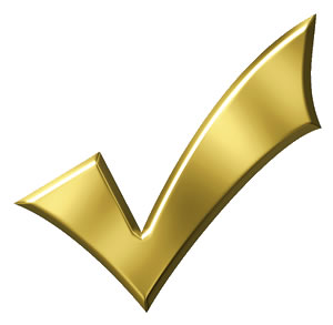 gold check mark 1